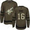 Adidas Arizona Coyotes #16 Max Domi Vihreä Salute to Service Ommeltu NHL Paita – Miesten