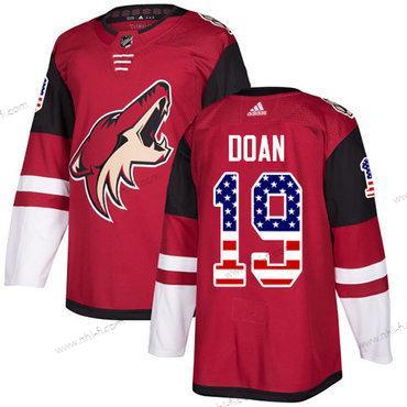 Adidas Arizona Coyotes #19 Shane Doan Punainen Kotiottelu Aito USA Flag Ommeltu NHL Paita – Miesten