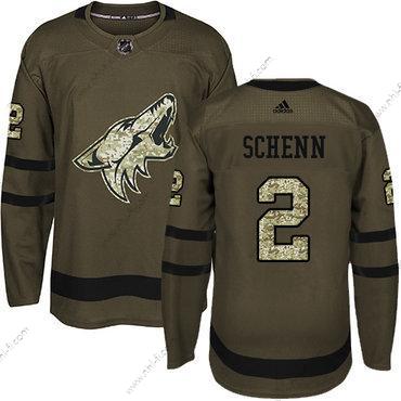 Adidas Arizona Coyotes #2 Luke Schenn Vihreä Salute to Service Ommeltu NHL Paita – Miesten