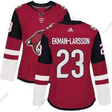 Adidas Arizona Coyotes #23 Oliver Ekman-Larsson Punainen Kotiottelu Aito Ommeltu NHL Paita – Naisten