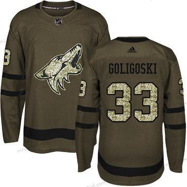 Adidas Arizona Coyotes #33 Alex Goligoski Vihreä Salute to Service Ommeltu NHL Paita – Miesten