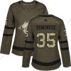 Adidas Arizona Coyotes #35 Louis Domingue Vihreä Salute to Service Ommeltu NHL Paita – Naisten