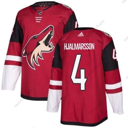 Adidas Arizona Coyotes #4 Niklas Hjalmarsson Punainen Kotiottelu Aito Ommeltu NHL Paita – Miesten