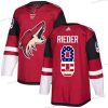 Adidas Arizona Coyotes #8 Tobias Rieder Punainen Kotiottelu Aito USA Flag Ommeltu NHL Paita – Miesten