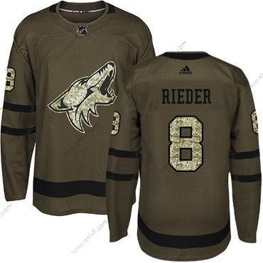 Adidas Arizona Coyotes #8 Tobias Rieder Vihreä Salute to Service Ommeltu NHL Paita – Miesten