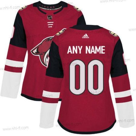 Adidas Arizona Coyotes Räätälöidyt Aito Punainen Kotiottelu NHL Paita – Naisten