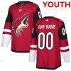 Adidas Arizona Coyotes Räätälöidyt Aito Punainen Kotiottelu NHL Paita – Nuoret