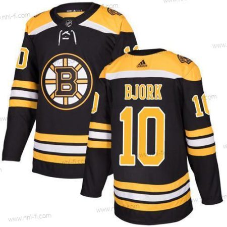 Adidas Boston Bruins #10 Anders Bjork Musta Kotiottelu Aito Ommeltu NHL Paita – Miesten