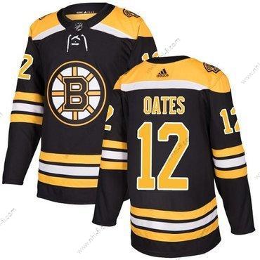 Adidas Boston Bruins #12 Adam Oates Musta Kotiottelu Aito Ommeltu NHL Paita – Miesten