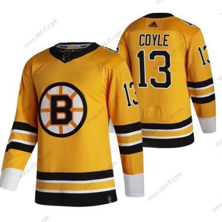 Adidas Boston Bruins #13 Charlie Coyle Keltainen 2020-21 Käänteinen Retro Vaihtopaita NHL Paita – Miesten