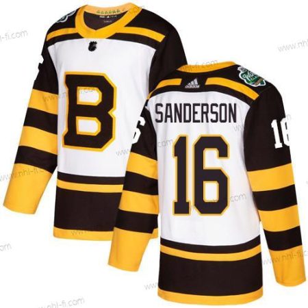 Adidas Boston Bruins #16 Derek Sanderson Valkoinen Aito 2019 Talvi Klassinen Ommeltu NHL Paita – Miesten