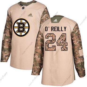 Adidas Boston Bruins #24 Terry O’Reilly Maastokuvio Aito 2017 Veterans Day Ommeltu NHL Paita – Miesten