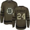 Adidas Boston Bruins #24 Terry O’Reilly Vihreä Salute to Service Ommeltu NHL Paita – Miesten