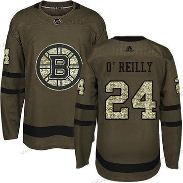 Adidas Boston Bruins #24 Terry O’Reilly Vihreä Salute to Service Ommeltu NHL Paita – Miesten