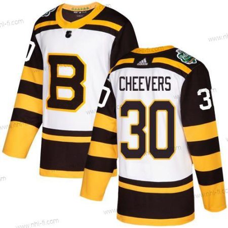 Adidas Boston Bruins #30 Gerry Cheevers Valkoinen Aito 2019 Talvi Klassinen Ommeltu NHL Paita – Miesten