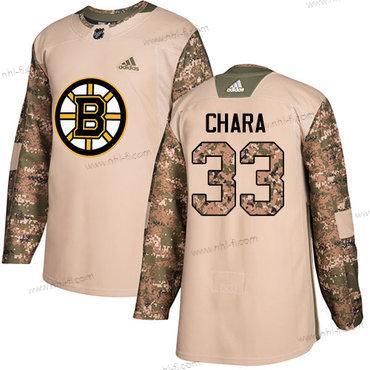 Adidas Boston Bruins #33 Zdeno Chara Maastokuvio Aito 2017 Veterans Day Ommeltu NHL Paita – Miesten