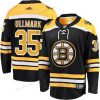 Adidas Boston Bruins #35 Linus Ullmar Aito Kotiottelu Musta Paita – Miesten