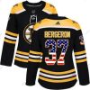 Adidas Boston Bruins #37 Patrice Bergeron Musta Kotiottelu Aito USA Flag Ommeltu NHL Paita – Naisten