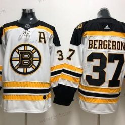 Adidas Boston Bruins #37 Patrice Bergeron Valkoinen Road Aito Ommeltu NHL Paita – Miesten