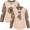 Adidas Boston Bruins #4 Bobby Orr Maastokuvio Aito 2017 Veterans Day Ommeltu NHL Paita – Naisten