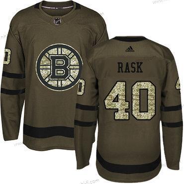 Adidas Boston Bruins #40 Tuukka Rask Vihreä Salute to Service Ommeltu NHL Paita – Nuoret