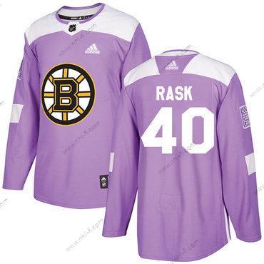 Adidas Boston Bruins #40 Tuukka Rask Violetti Aito Taistelee syöpää vastaan Ommeltu NHL Paita – Nuoret