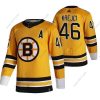 Adidas Boston Bruins #46 David Krejci Keltainen 2020-21 Käänteinen Retro Vaihtopaita NHL Paita – Miesten