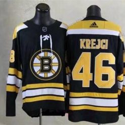 Adidas Boston Bruins #46 David Krejci Musta 2017-2018 Jääkiekko Ommeltu NHL Paita – Miesten