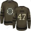 Adidas Boston Bruins #47 Torey Krug Vihreä Salute to Service Ommeltu NHL Paita – Nuoret