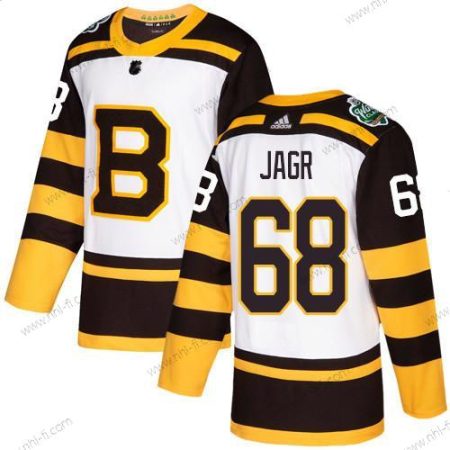 Adidas Boston Bruins #68 Jaromir Jagr Valkoinen Aito 2019 Talvi Klassinen Ommeltu NHL Paita – Miesten