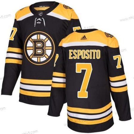 Adidas Boston Bruins #7 Phil Esposito Musta Kotiottelu Aito Ommeltu NHL Paita – Miesten