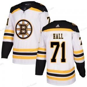 Adidas Boston Bruins #71 Taylor Hall Aito Kolmas Valkoinen Paita – Miesten