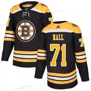 Adidas Boston Bruins #71 Taylor Hall Aito Kotiottelu Musta Paita – Miesten