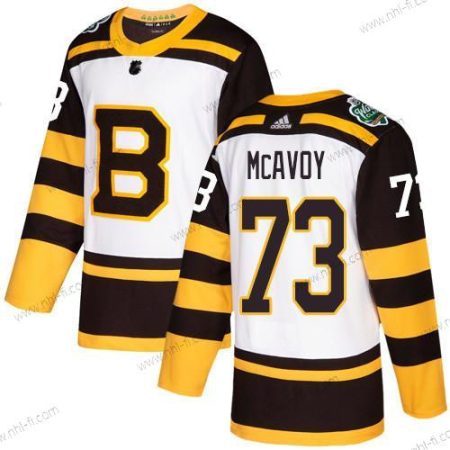 Adidas Boston Bruins #73 Charlie Mcavoy Valkoinen Aito 2019 Talvi Klassinen Ommeltu NHL Paita – Miesten