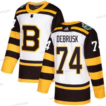 Adidas Boston Bruins #74 Jake Debrusk Valkoinen Aito 2019 Talvi Klassinen Ommeltu NHL Paita – Miesten