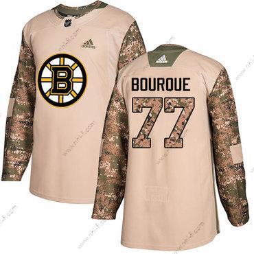 Adidas Boston Bruins #77 Ray Bourque Maastokuvio Aito 2017 Veterans Day Ommeltu NHL Paita – Miesten