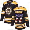 Adidas Boston Bruins #77 Ray Bourque Musta Kotiottelu Aito USA Flag Ommeltu NHL Paita – Miesten