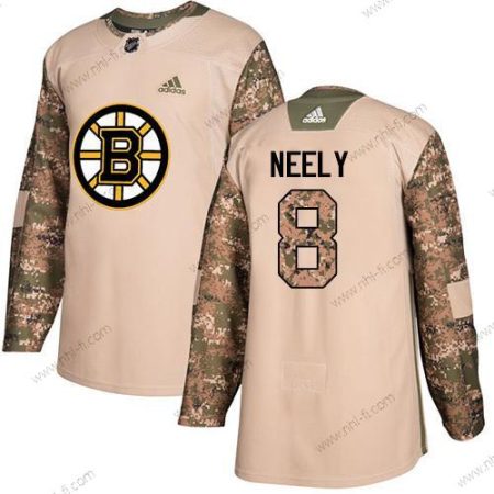 Adidas Boston Bruins #8 Cam Neely Maastokuvio Aito 2017 Veterans Day Ommeltu NHL Paita – Miesten