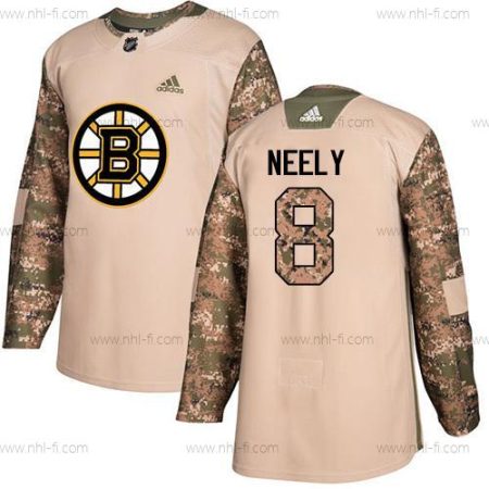 Adidas Boston Bruins #8 Cam Neely Maastokuvio Aito 2017 Veterans Day Ommeltu NHL Paita – Nuoret