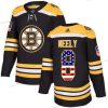 Adidas Boston Bruins #8 Cam Neely Musta Kotiottelu Aito USA Flag Ommeltu NHL Paita – Nuoret