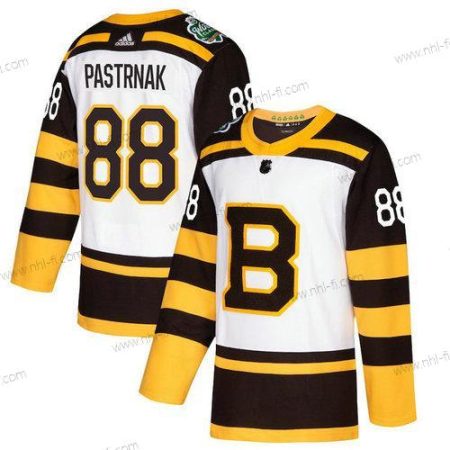 Adidas Boston Bruins #88 David Pastrnak 2019 Talvi Klassinen Aito Pelaaja Valkoinen Paita – Miesten