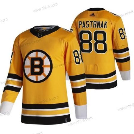 Adidas Boston Bruins #88 David Pastrnak Keltainen 2020-21 Käänteinen Retro Vaihtopaita NHL Paita – Miesten