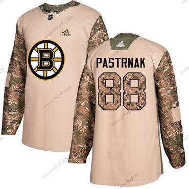 Adidas Boston Bruins #88 David Pastrnak Maastokuvio Aito 2017 Veterans Day Ommeltu NHL Paita – Miesten