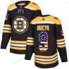 Adidas Boston Bruins #9 Johnny Bucyk Musta Kotiottelu Aito USA Flag Ommeltu NHL Paita – Miesten