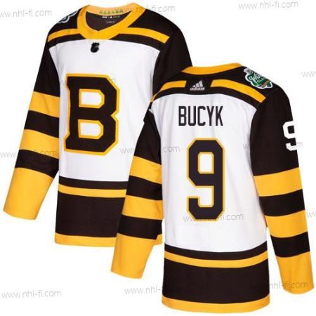 Adidas Boston Bruins #9 Johnny Bucyk Valkoinen Aito 2019 Talvi Klassinen Ommeltu NHL Paita – Miesten