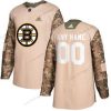 Adidas Boston Bruins Räätälöidyt Maastokuvio Veterans Day Harjoitus Paita – Miesten