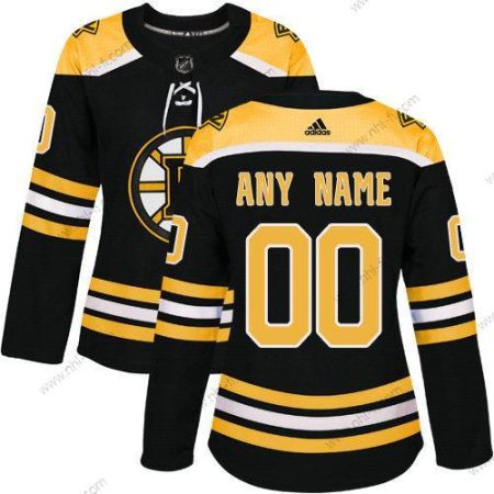 Adidas Boston Bruins Räätälöidyt Musta Aito Kotiottelu NHL Paita – Naisten