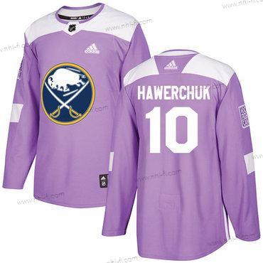 Adidas Buffalo Sabres #10 Dale Hawerchuk Violetti Aito Taistelee syöpää vastaan Ommeltu NHL Paita – Miesten