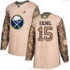 Adidas Buffalo Sabres #15 Jack Eichel Maastokuvio Aito 2017 Veterans Day Ommeltu NHL Paita – Miesten