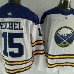 Adidas Buffalo Sabres #15 Jack Eichel Valkoinen Road Aito Ommeltu NHL Paita – Miesten